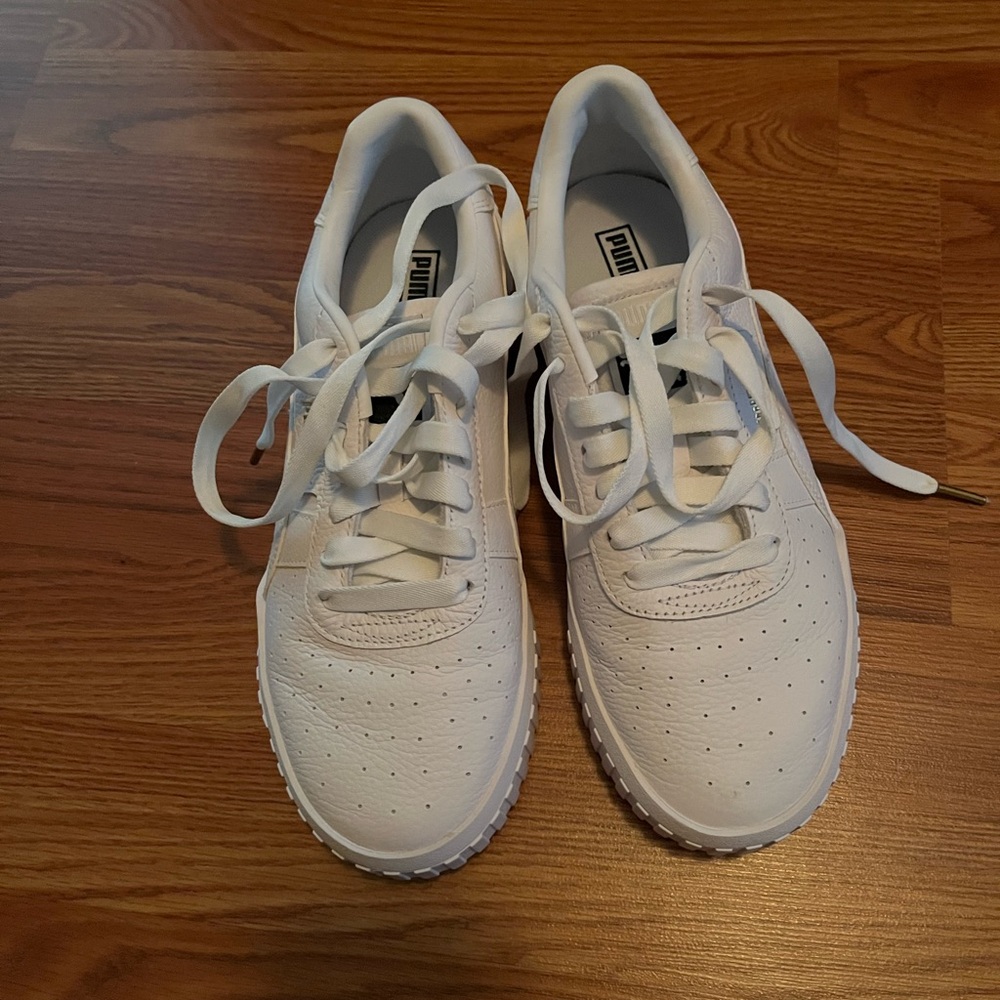 Puma Classic White Lace-Up Sneakers